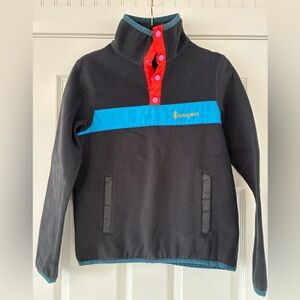 Cotopaxi Women’s Fleece Pullover - Black and Blue